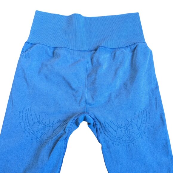 Gymshark Blue Mandala Yoga Leggings Women Size Small - Picture 4 of 10